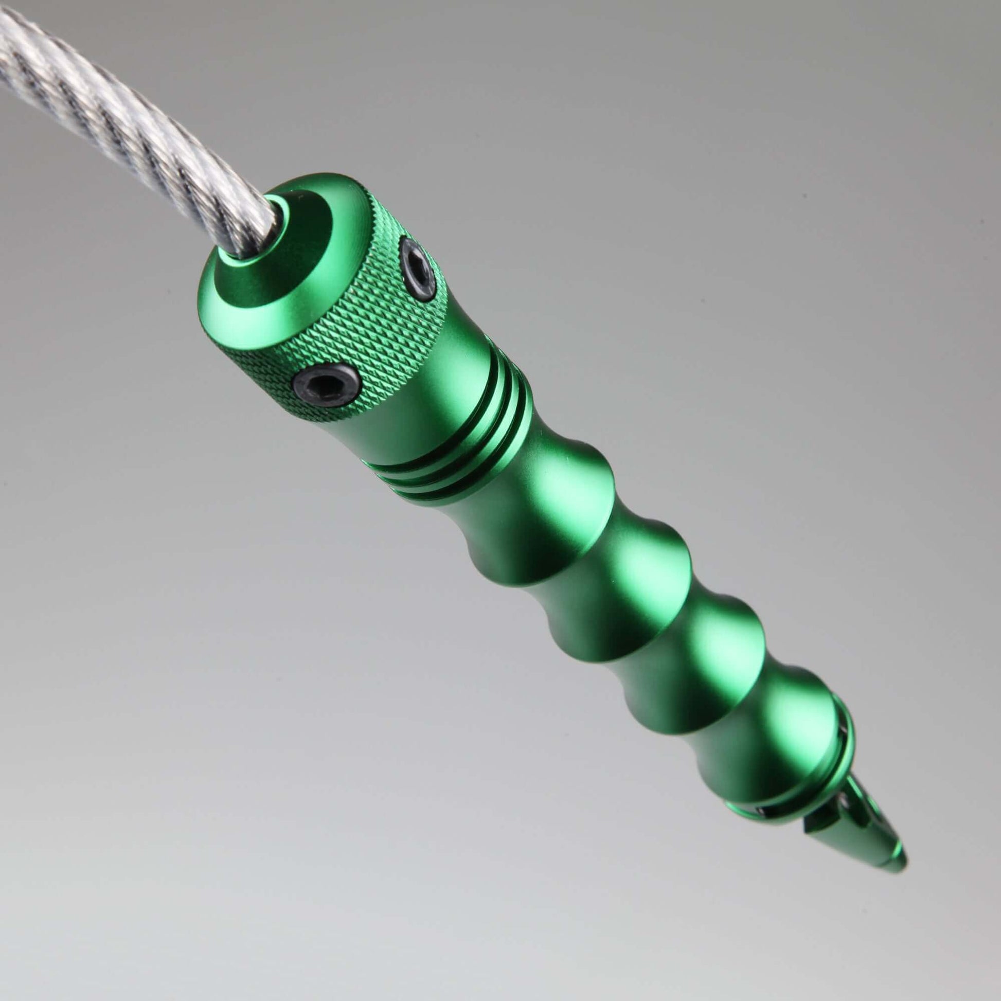 Stinger Whip Car Emergency Tool with Seat Belt Cutter and Window Breaker (Elite Edition, Green)