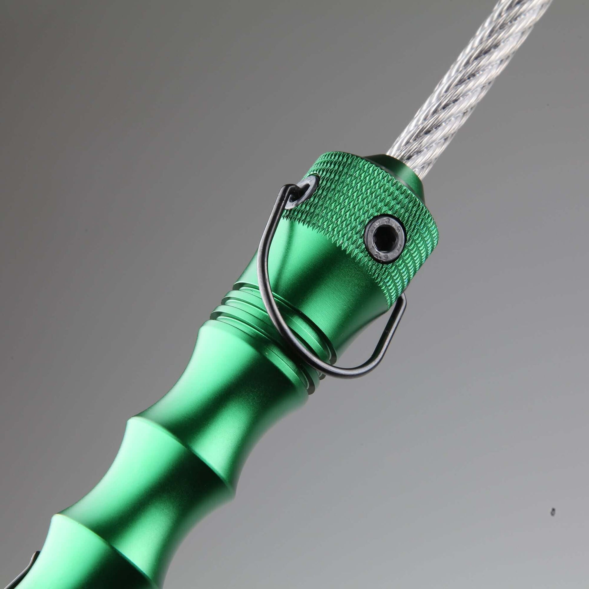Stinger Whip Car Emergency Tool with Seat Belt Cutter and Window Breaker (Elite Edition, Green)