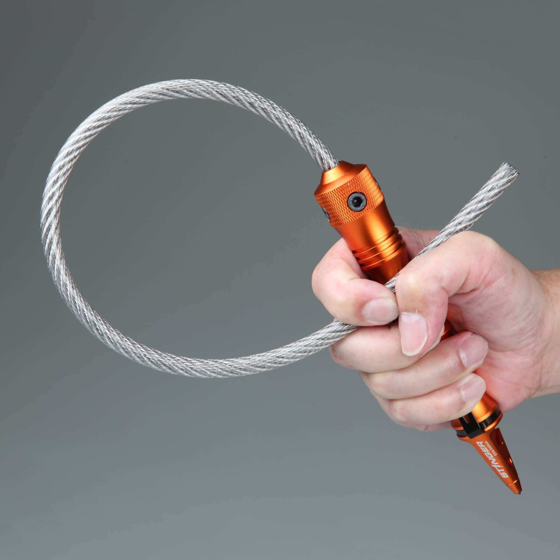 Stinger Whip Car Emergency Tool with Seat Belt Cutter and Window Breaker (Elite Edition, Orange)
