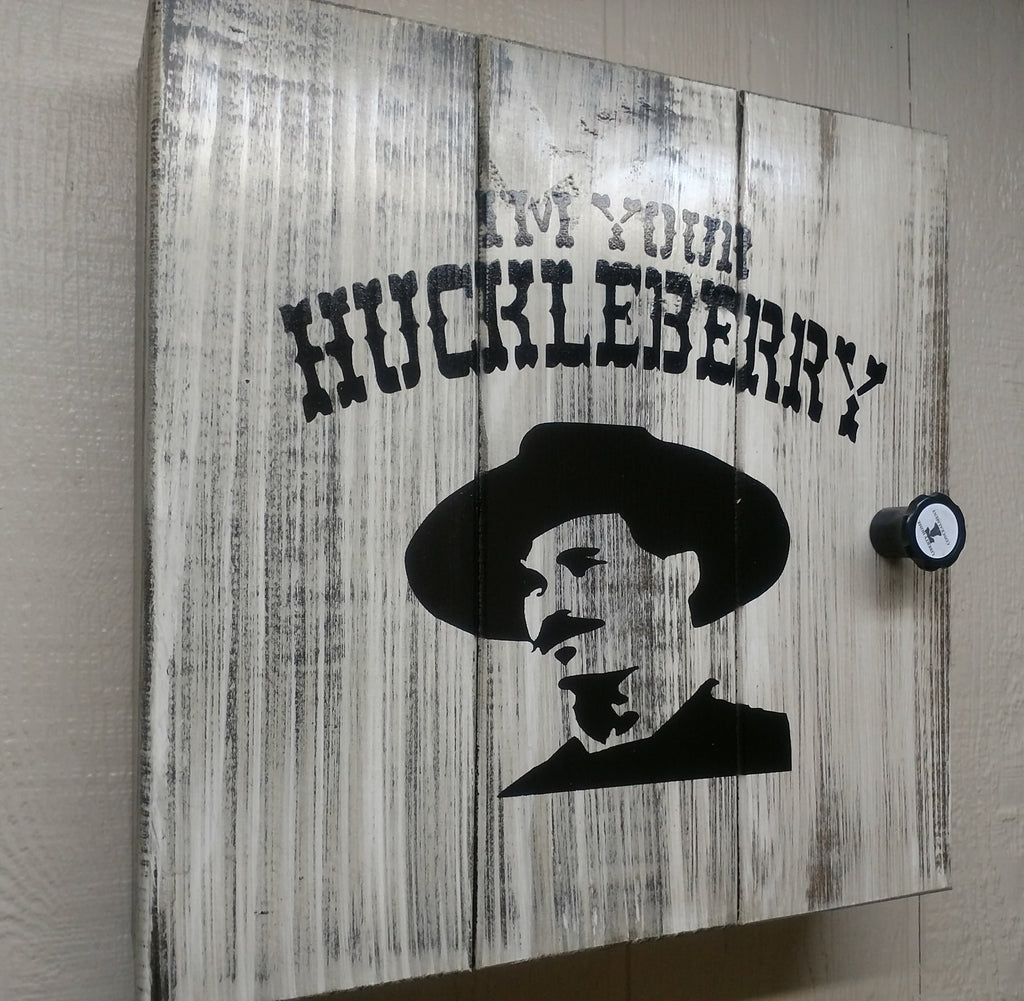 "I'M YOUR HUCKLEBERRY" GUN CONCEALMENT WALL ART BOX