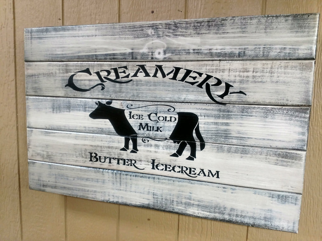 "Ice Cold Milk" Farmhouse Style Gun Concealment Wall Art