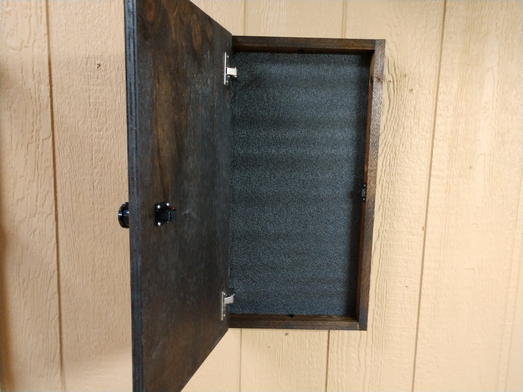 "VISITORS BRING HAPPINESS" MINI GUN CONCEALMENT WALL ART BOX