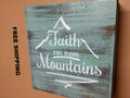 “FAITH CAN MOVE MOUNTAINS” MINI CONCEALMENT WALL ART BOX