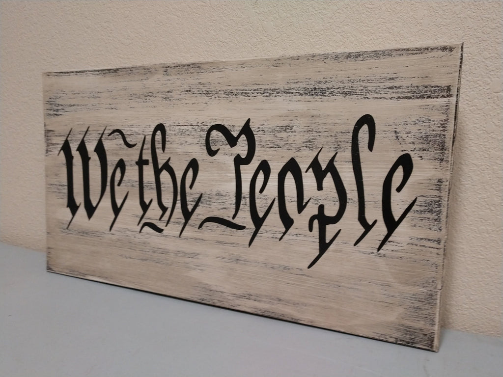 Mini WE THE PEOPLE Mini Gun Storage Sign