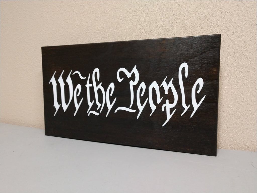 Mini WE THE PEOPLE Mini Gun Storage Sign