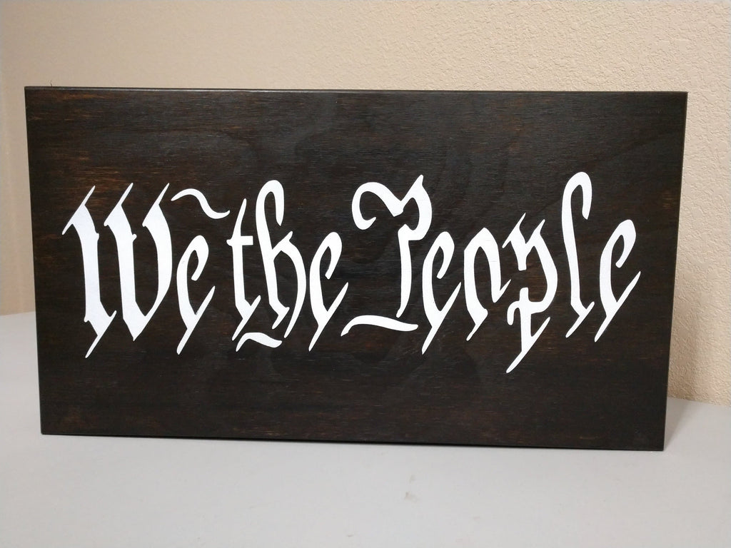 Mini WE THE PEOPLE Mini Gun Storage Sign