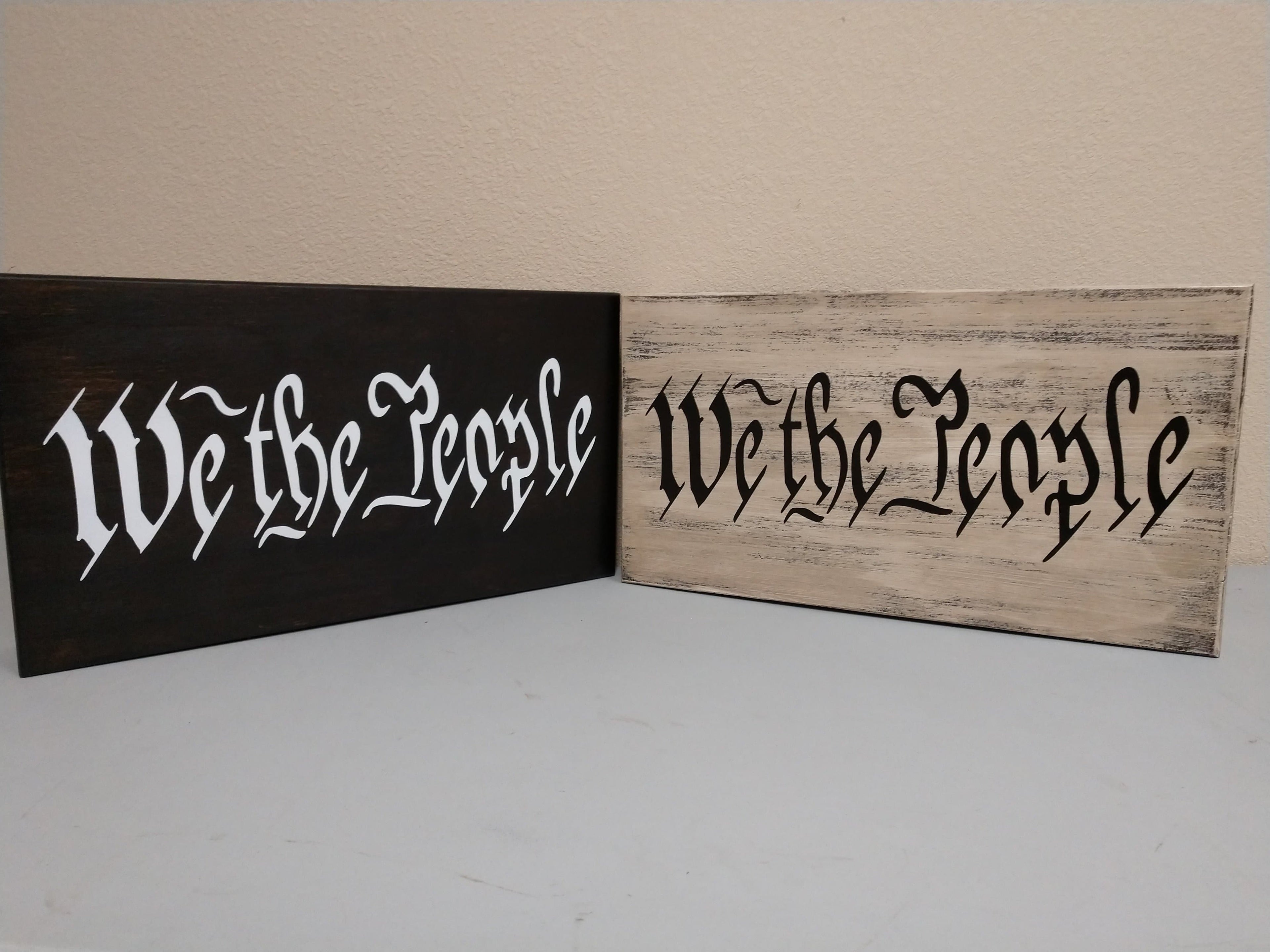 Mini WE THE PEOPLE Mini Gun Storage Sign