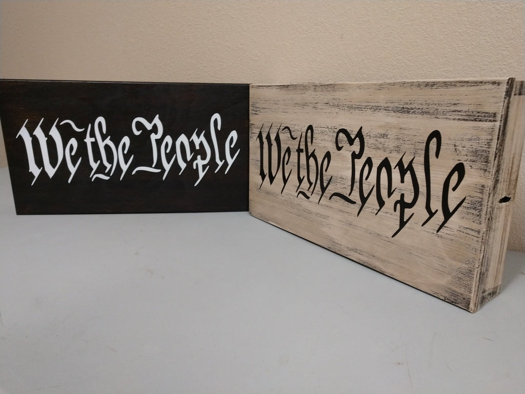 Mini WE THE PEOPLE Mini Gun Storage Sign