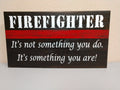 Mini Thin Red Line Firefighter Concealment Art