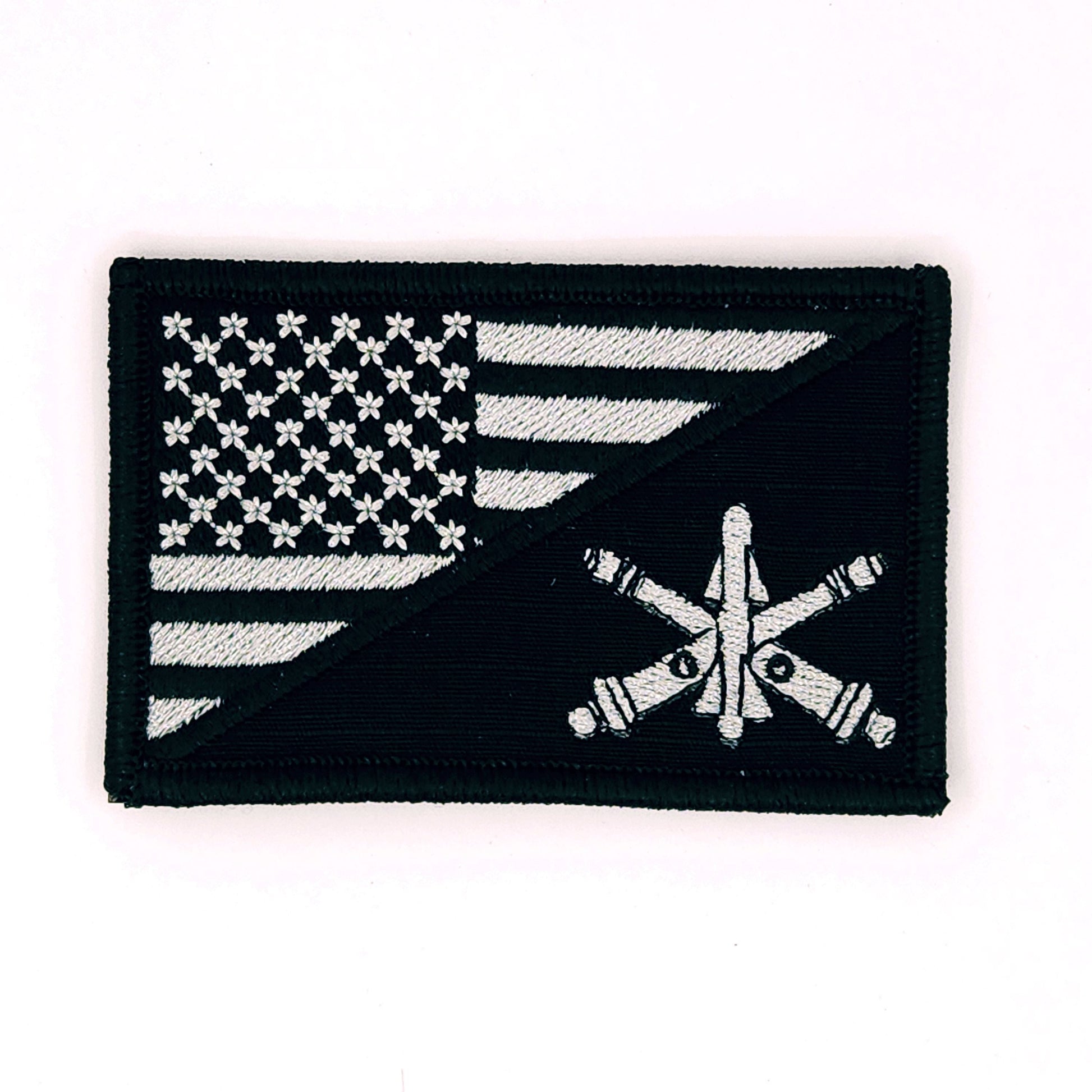 Army Air Defense Artillery Branch - USA Flag - 2.25x3.5 Patch