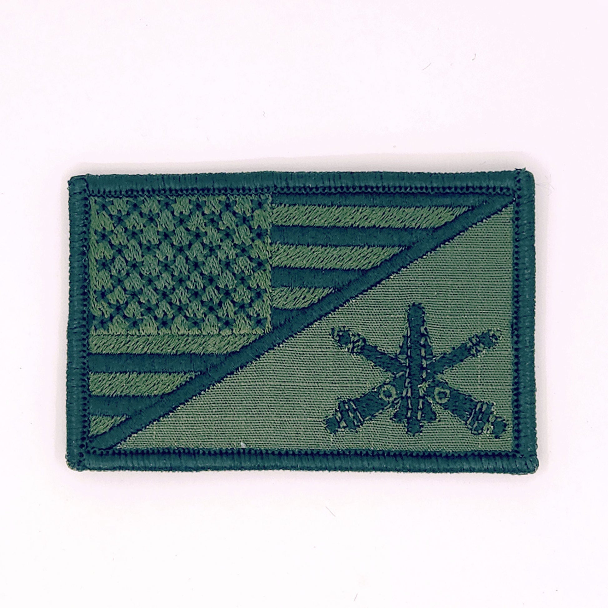 Army Air Defense Artillery Branch - USA Flag - 2.25x3.5 Patch