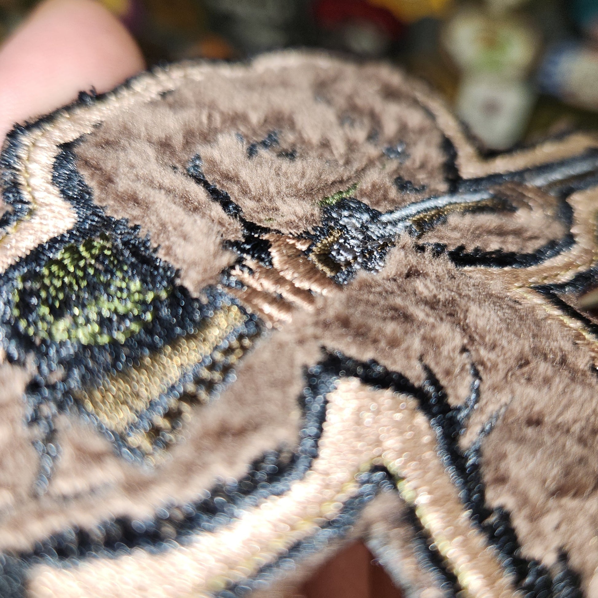 Fuzzy Flint Lock Rifle Colonial Squatch Embroidered Patch - 4 inch - Made in the USA Big Foot