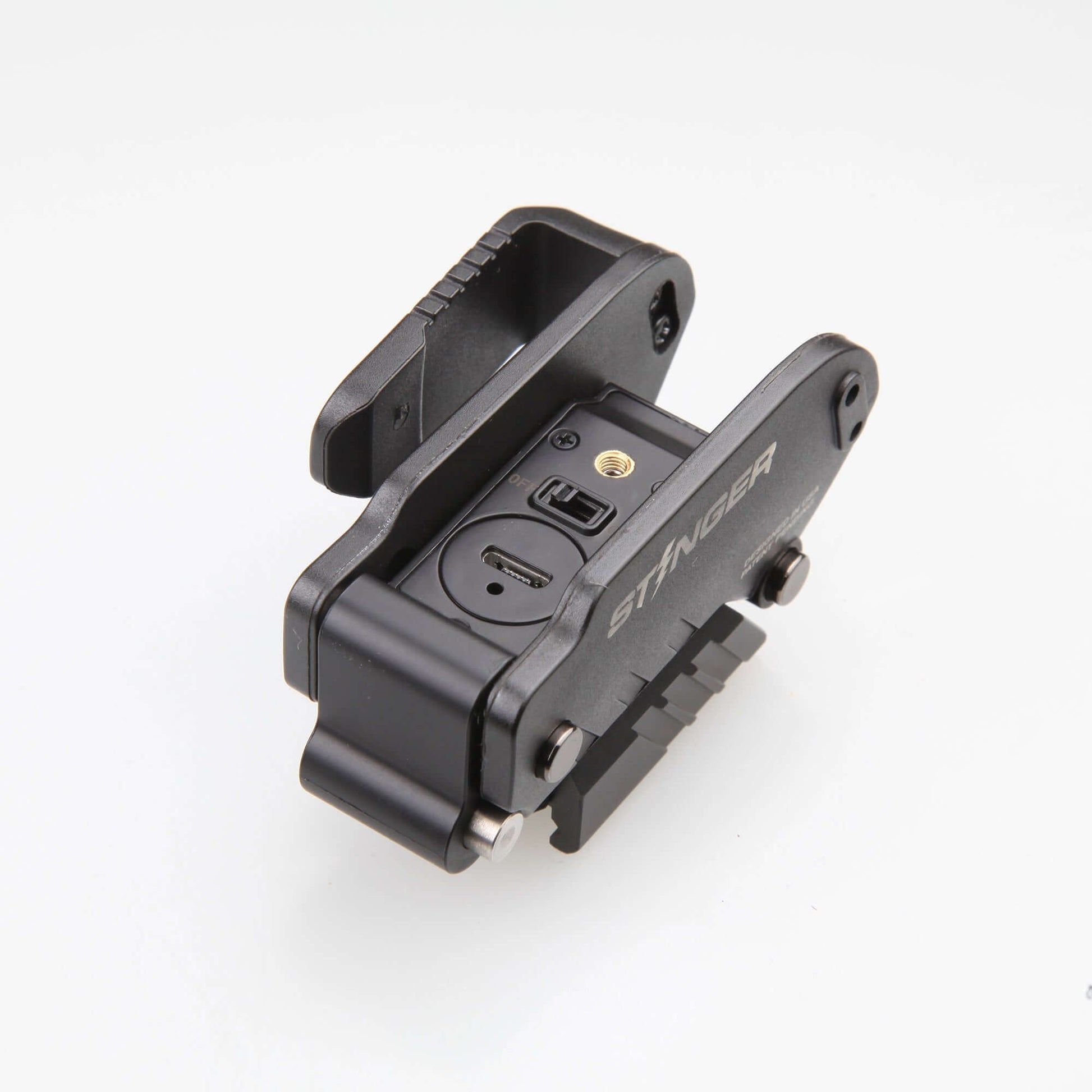 Stinger HL-G Concealment Laser Sight System: Trigger Guard Protection, Minimalist Carry Holster (Rechargeable GREEN Laser - Aluminum Body)