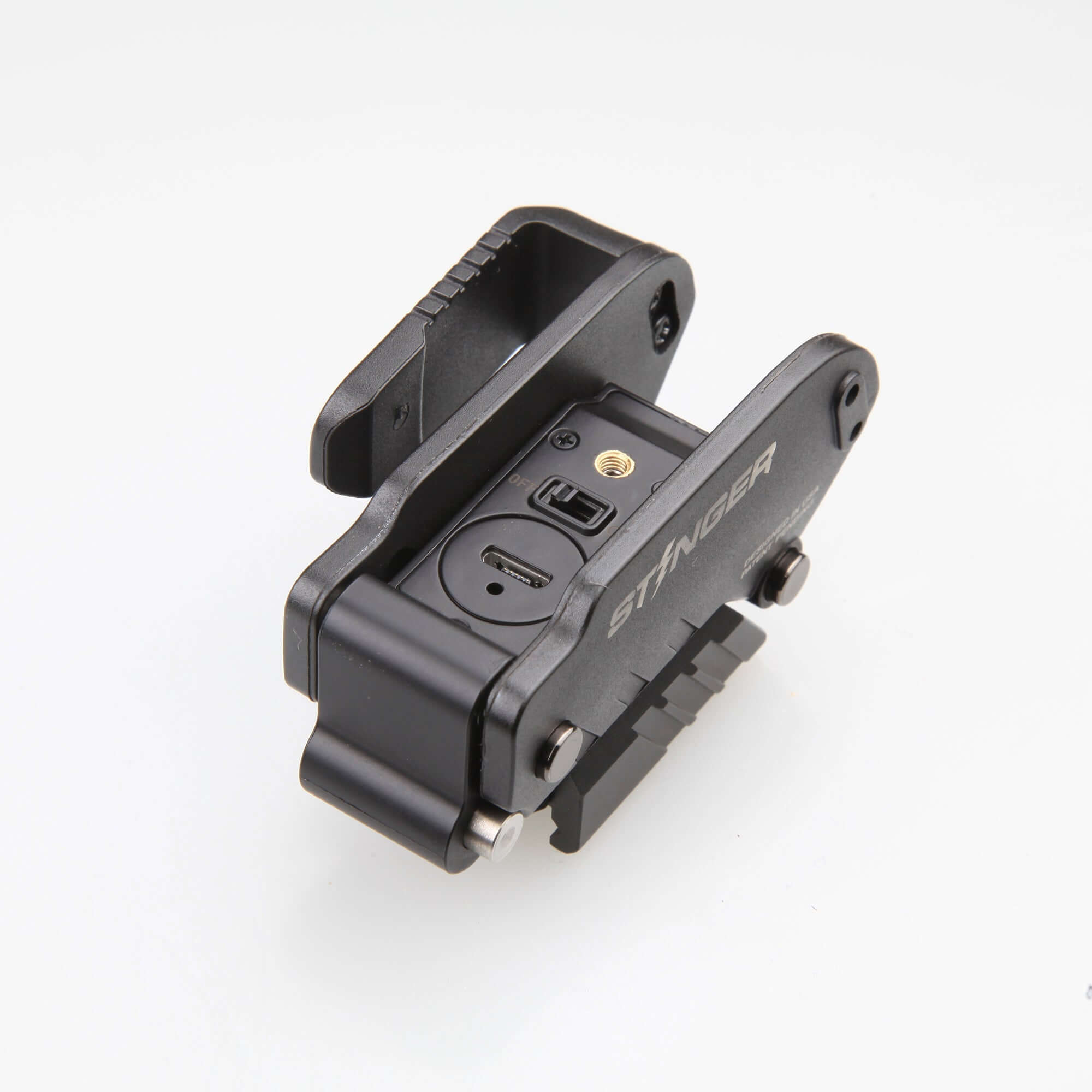 Stinger HL-G Concealment Laser Sight System: Trigger Guard Protection, Minimalist Carry Holster (Rechargeable GREEN Laser - Aluminum Body)