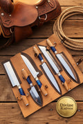 Culinary Craftsman Chef Set with Six Handcrafted Kitchen Knives