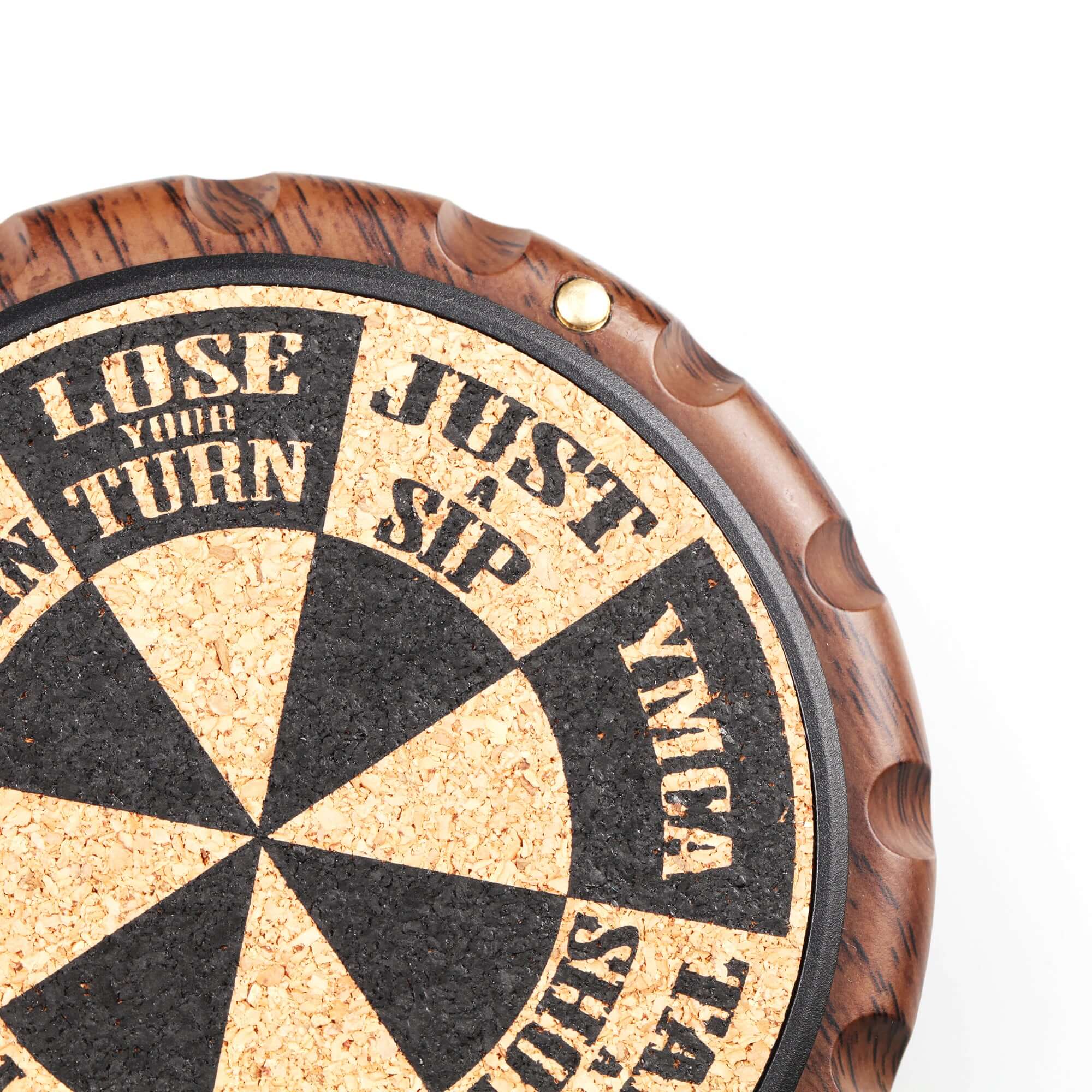 Ergo-Spin Game Coaster with Fidget Spinner, Roulette Coaster