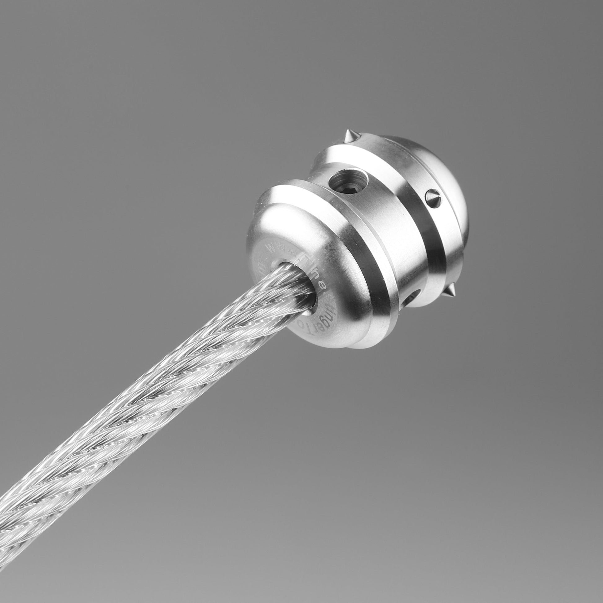Stinger Stainless Steel Spiked Monkey Fist: Car Emergency Window Breaker + GPCA Carabiner Loop LITE (1 PC)