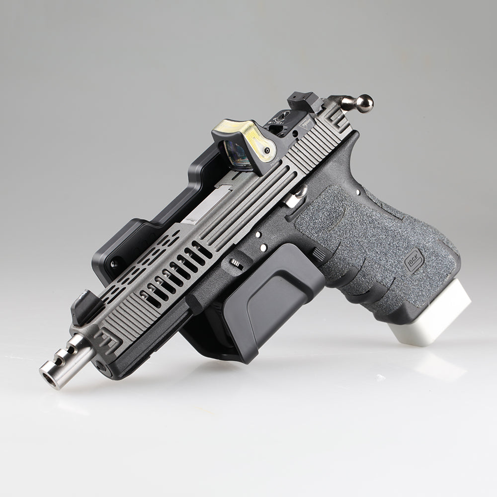 Stinger Magnetic Gun Mount w/ Safety Trigger Guard Protection, w/ Sticky Pad Non-Drill Solution (Black 2-Pack)