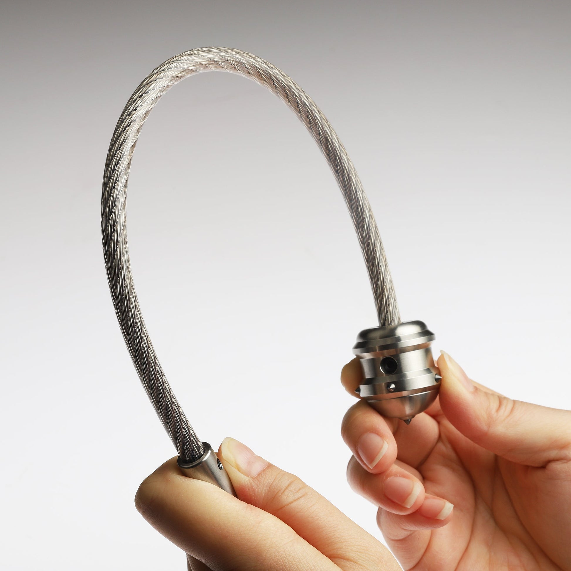 Stinger Stainless Steel Spiked Monkey Fist: Car Emergency Window Breaker + GPCA Carabiner Loop LITE (1 PC)