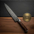 Rosewood Chef Knife with Steel Bolster for Everyday Cooking