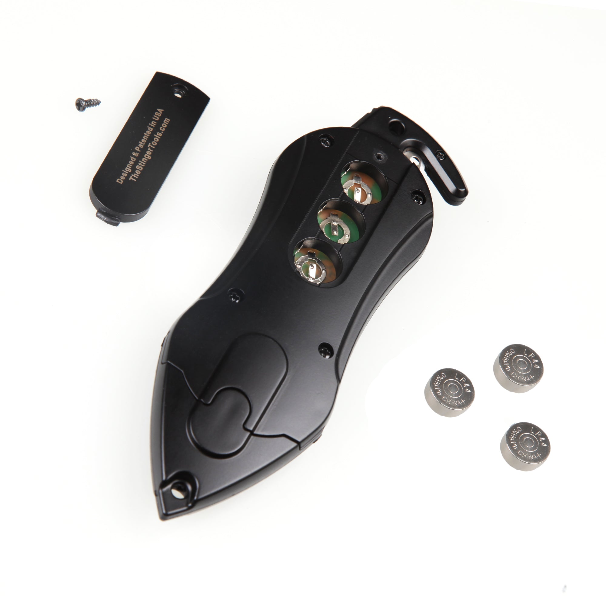 Stinger Personal Safety Alarm Keychain Emergency Tool: Siren Alarm, Seat Belt Cutter, Glass Breaker (Green Marble)
