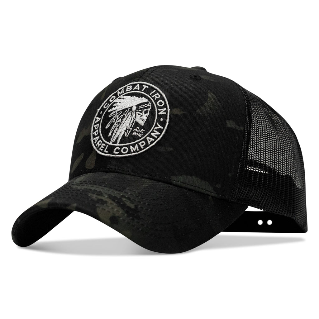 Indian Chief Skull Patch Snapback