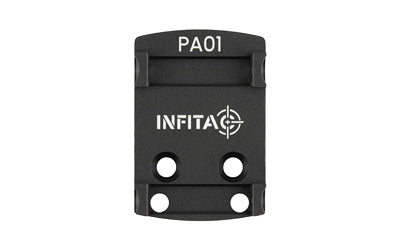 INFITAC  Pistol Adapter Mount |  Compatible with Infitac Pistol Optics |  RMSc Footprint |  Black PA01