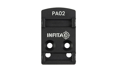 INFITAC  Pistol Adapter Mount |  Compatible with Infitac Pistol Optics |  Delta Point Pro Footprint |  Black PA02