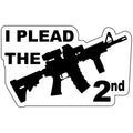 I Plead The 2nd Second Amendment  - 4x2.5 inch Sticker