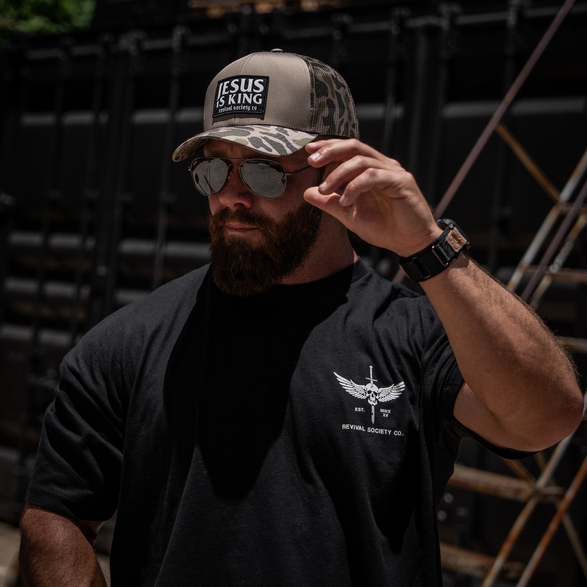 Jesus Is King Patch Snapback Hat