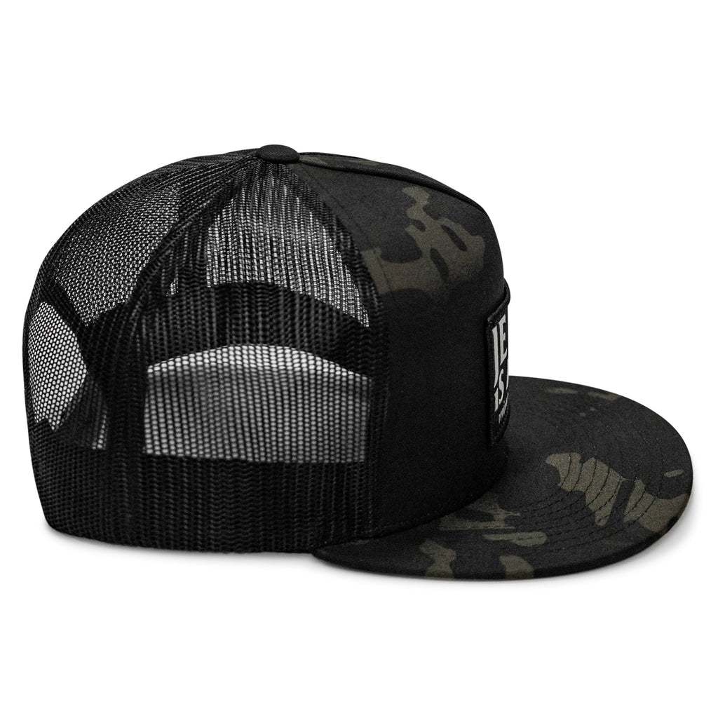Jesus Is King Patch Flatbill Hat