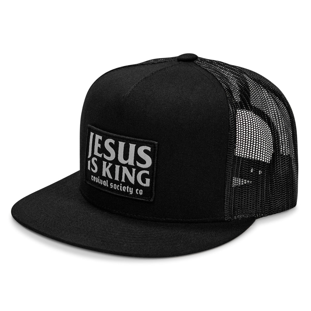 Jesus Is King Patch Flatbill Hat