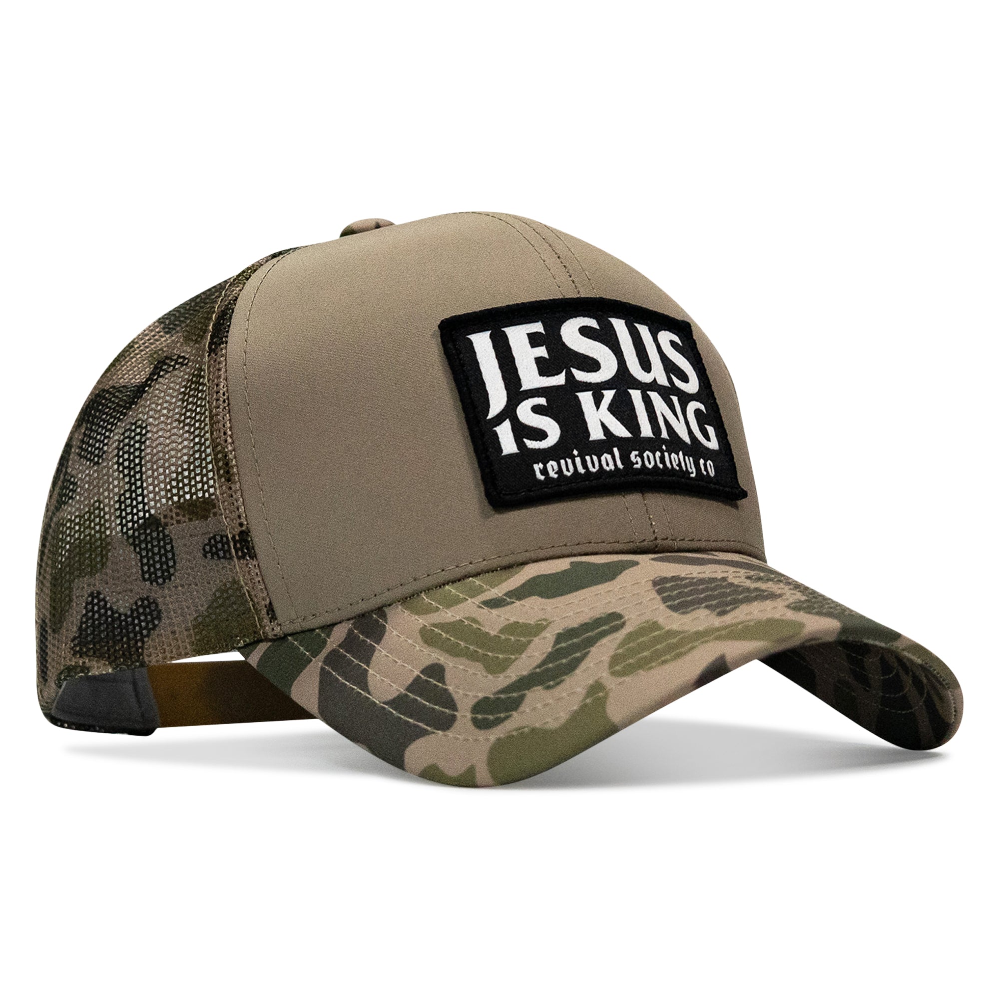Jesus Is King Patch Snapback Hat