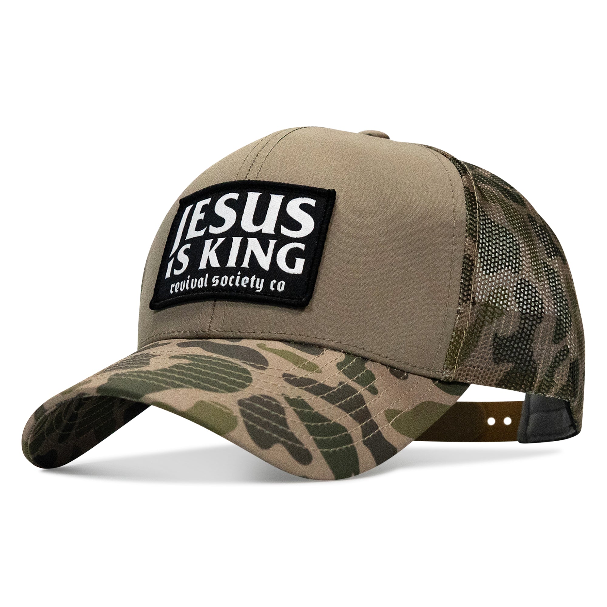 Jesus Is King Patch Snapback Hat