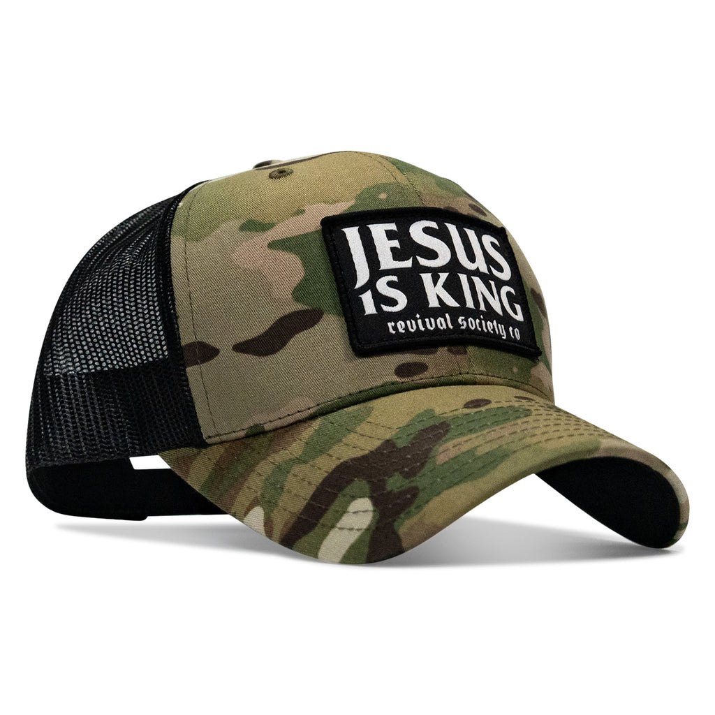 Jesus Is King Patch Snapback Hat