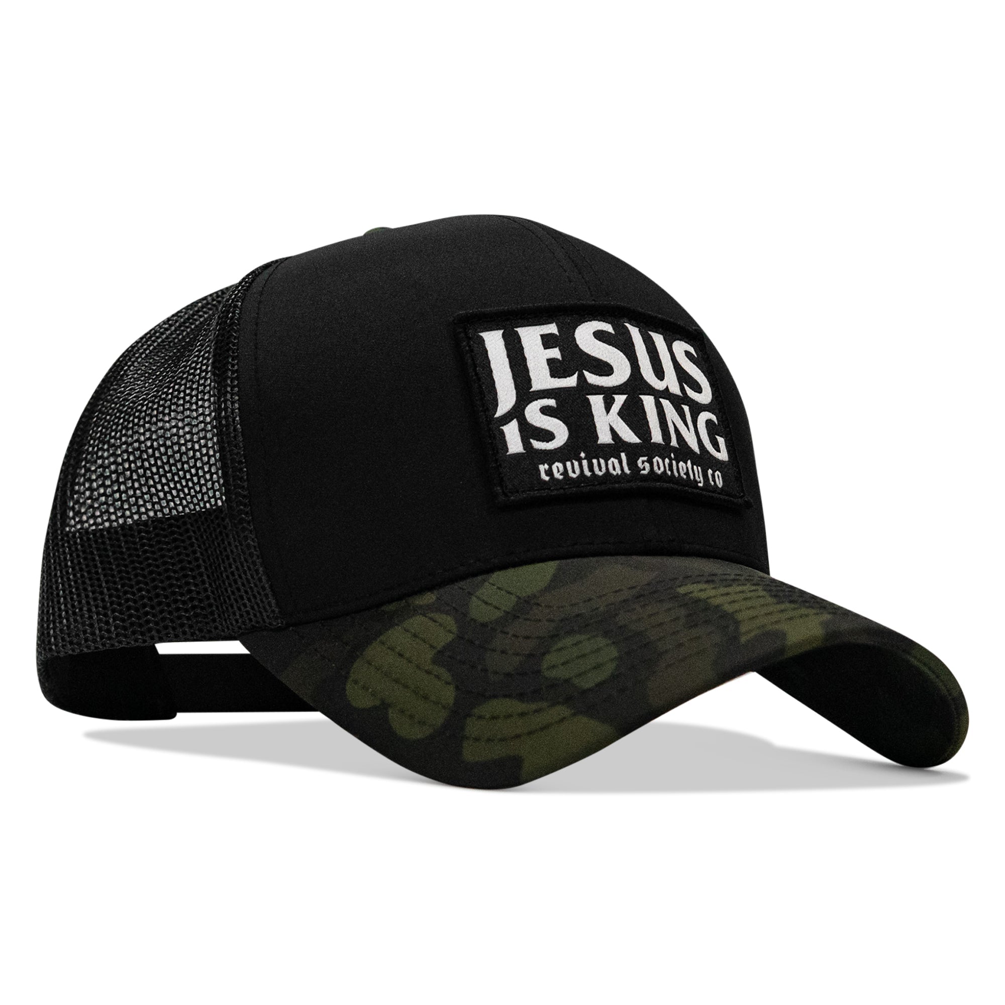 Jesus Is King Patch Snapback Hat
