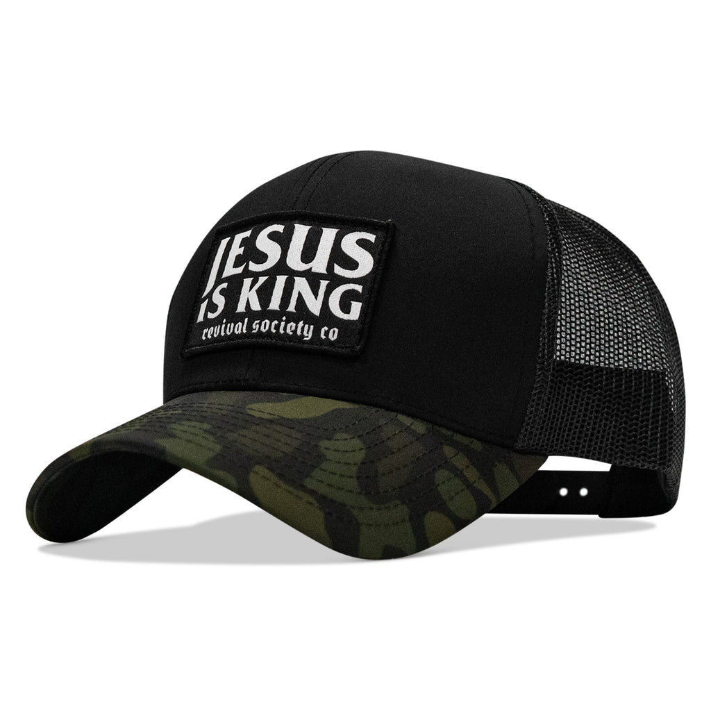 Jesus Is King Patch Snapback Hat