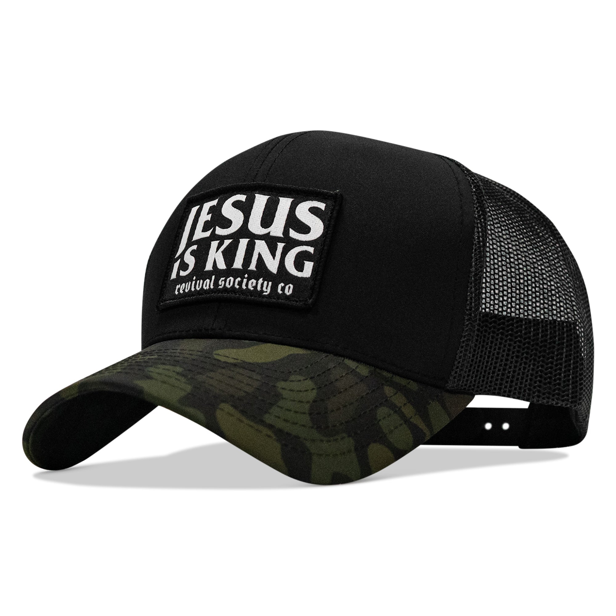 Jesus Is King Patch Snapback Hat