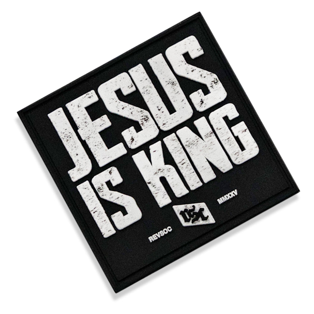 Jesus Is King PVC Patch
