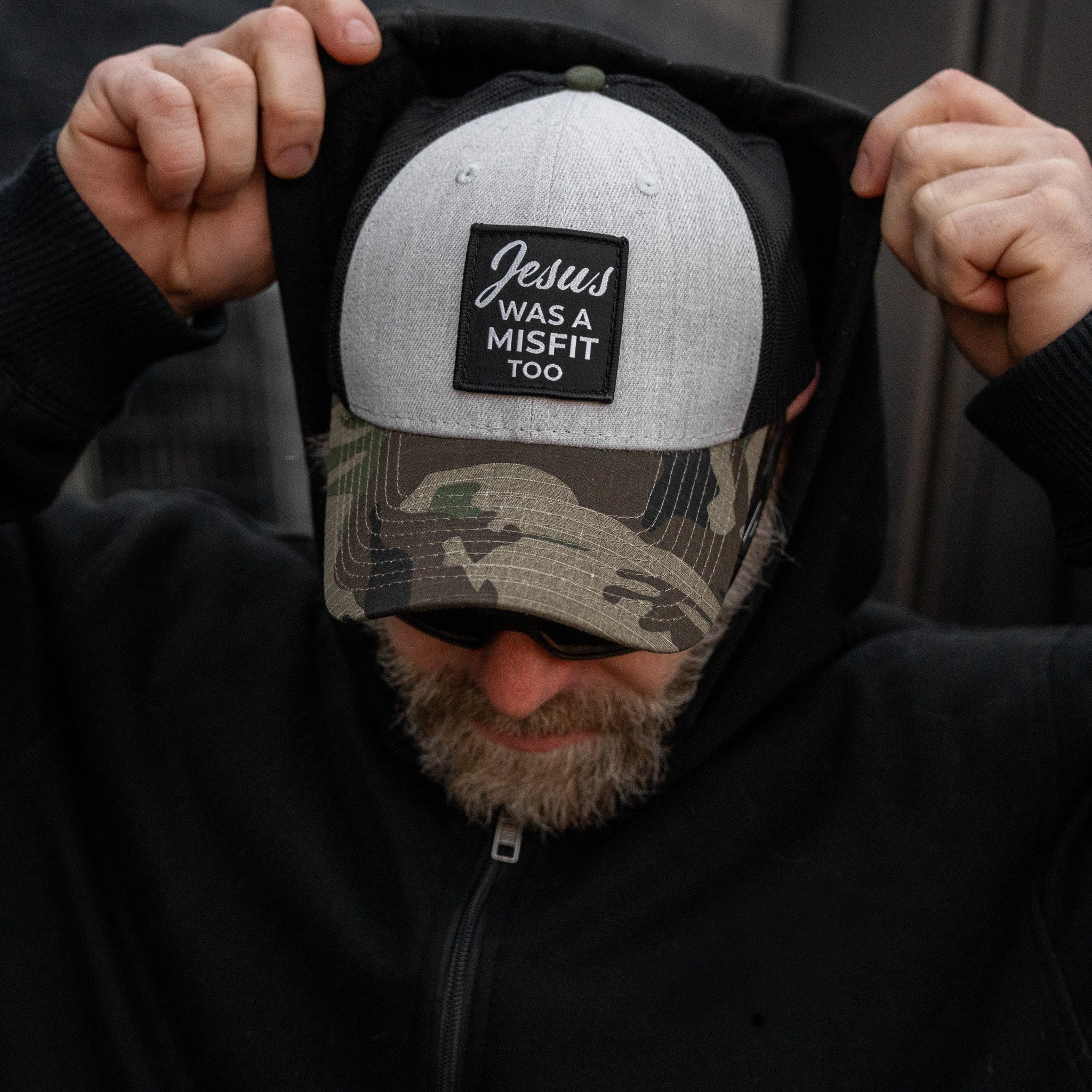 Jesus Was A Misfit Too Patch Snapback Hat