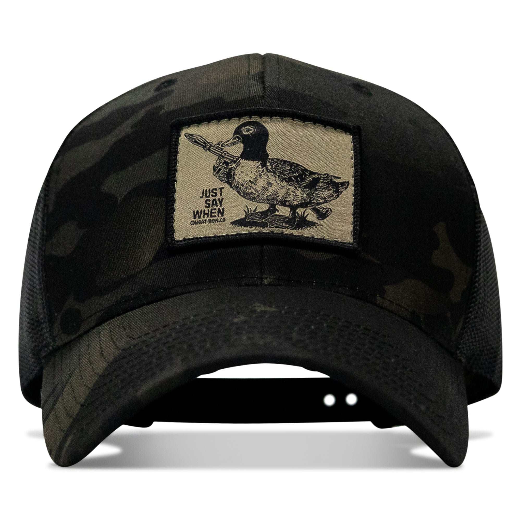 Just Say When Patch Snapback Hat
