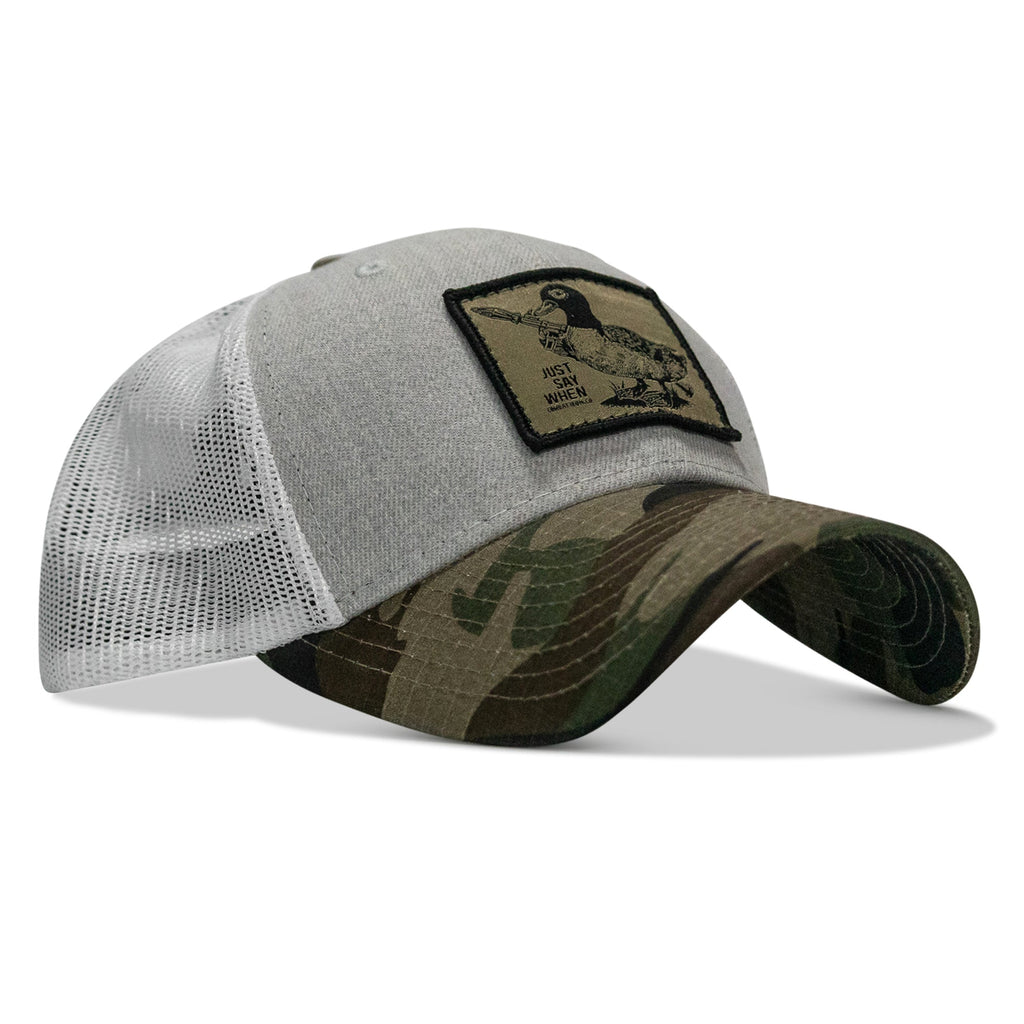 Just Say When Patch Snapback Hat