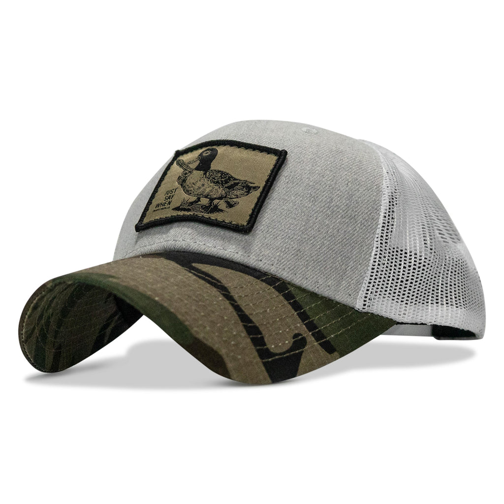 Just Say When Patch Snapback Hat
