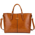Julia Rustic Vegan Leather Weekender Tote Bag
