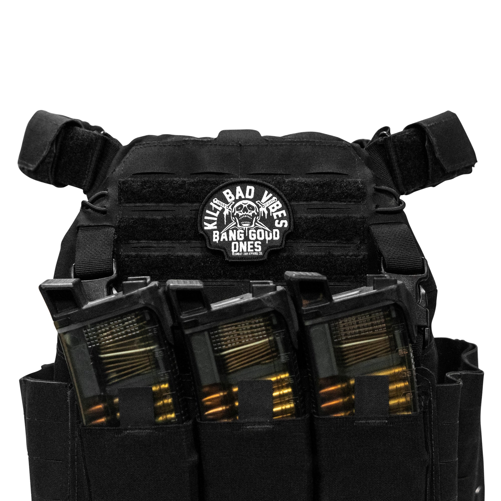 Kill Bad Vibes Skull Velcro Patch
