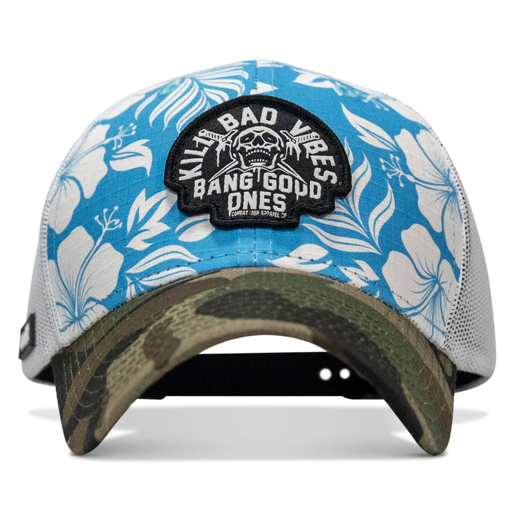 Kill Bad Vibes Skull Patch Original Ripstop Snapback Hat