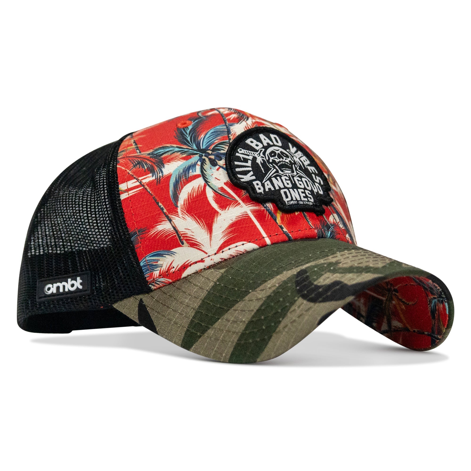 Kill Bad Vibes Skull Patch Original Ripstop Snapback Hat