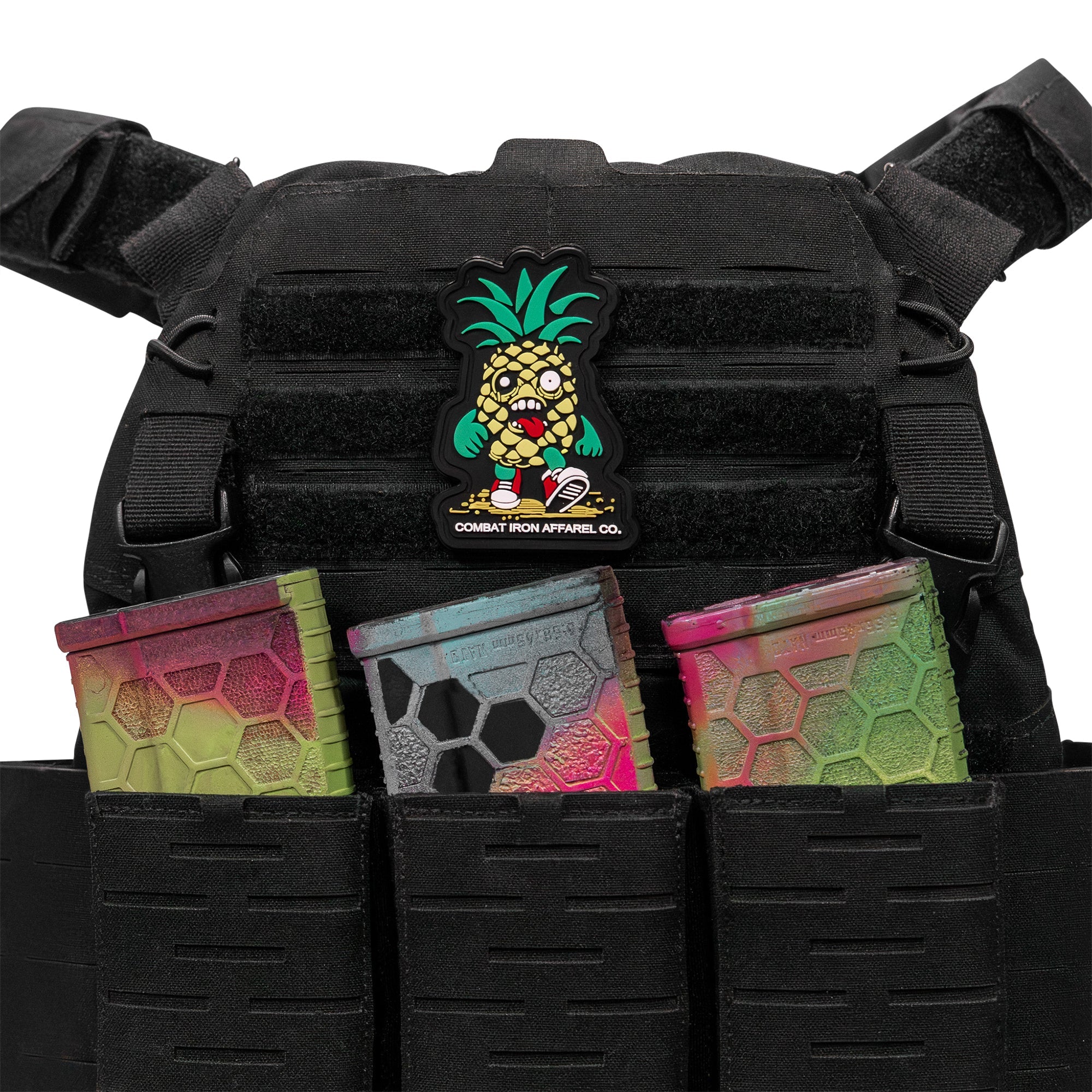 Kill Bad Vibes Pineapple Man PVC Patch