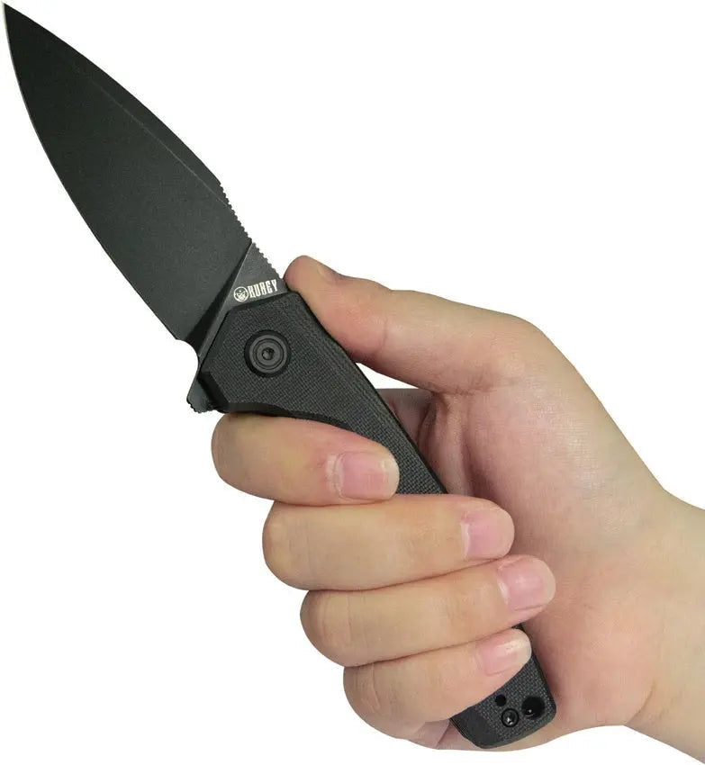 Kubey Calyce Linerlock Black G10 Folding Knife