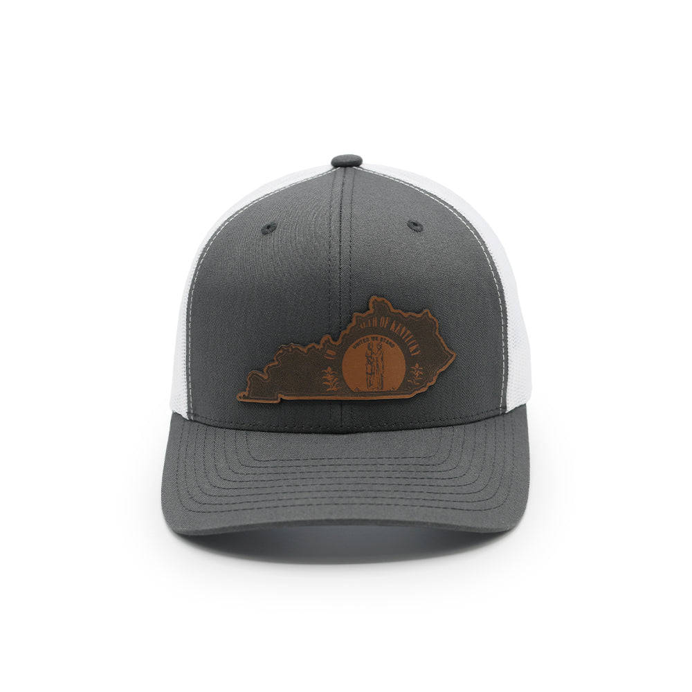KY State Flag Leather Patch Hat